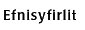 Efnisyfirlit