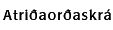 Atriðaorðaskrá