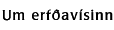 Um erfðavísinn og vefinn